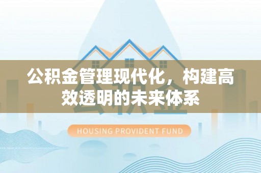 内门公积金管理现代化，构建高效透明的未来体系