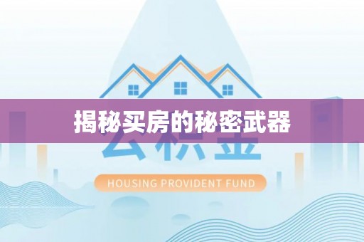 内门揭秘买房的秘密武器