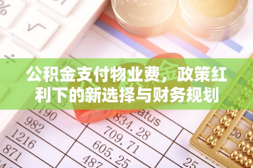 内门公积金支付物业费，政策红利下的新选择与财务规划