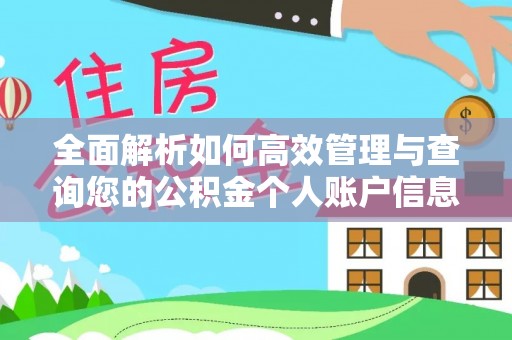 内门全面解析如何高效管理与查询您的公积金个人账户信息