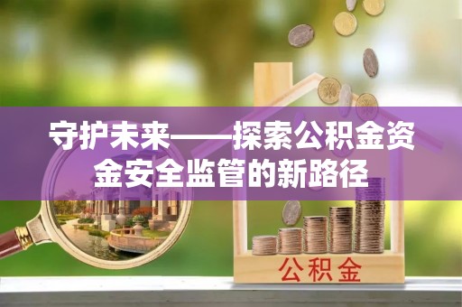 内门守护未来——探索公积金资金安全监管的新路径