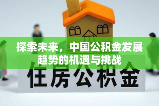 内门探索未来，中国公积金发展趋势的机遇与挑战