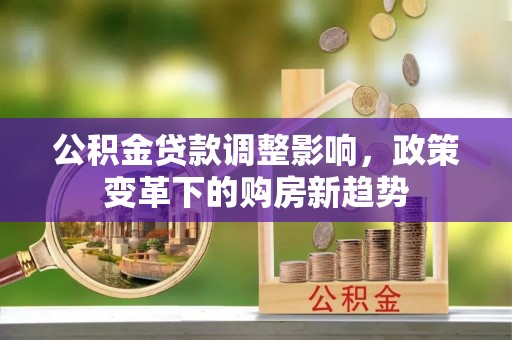 内门公积金贷款调整影响，政策变革下的购房新趋势